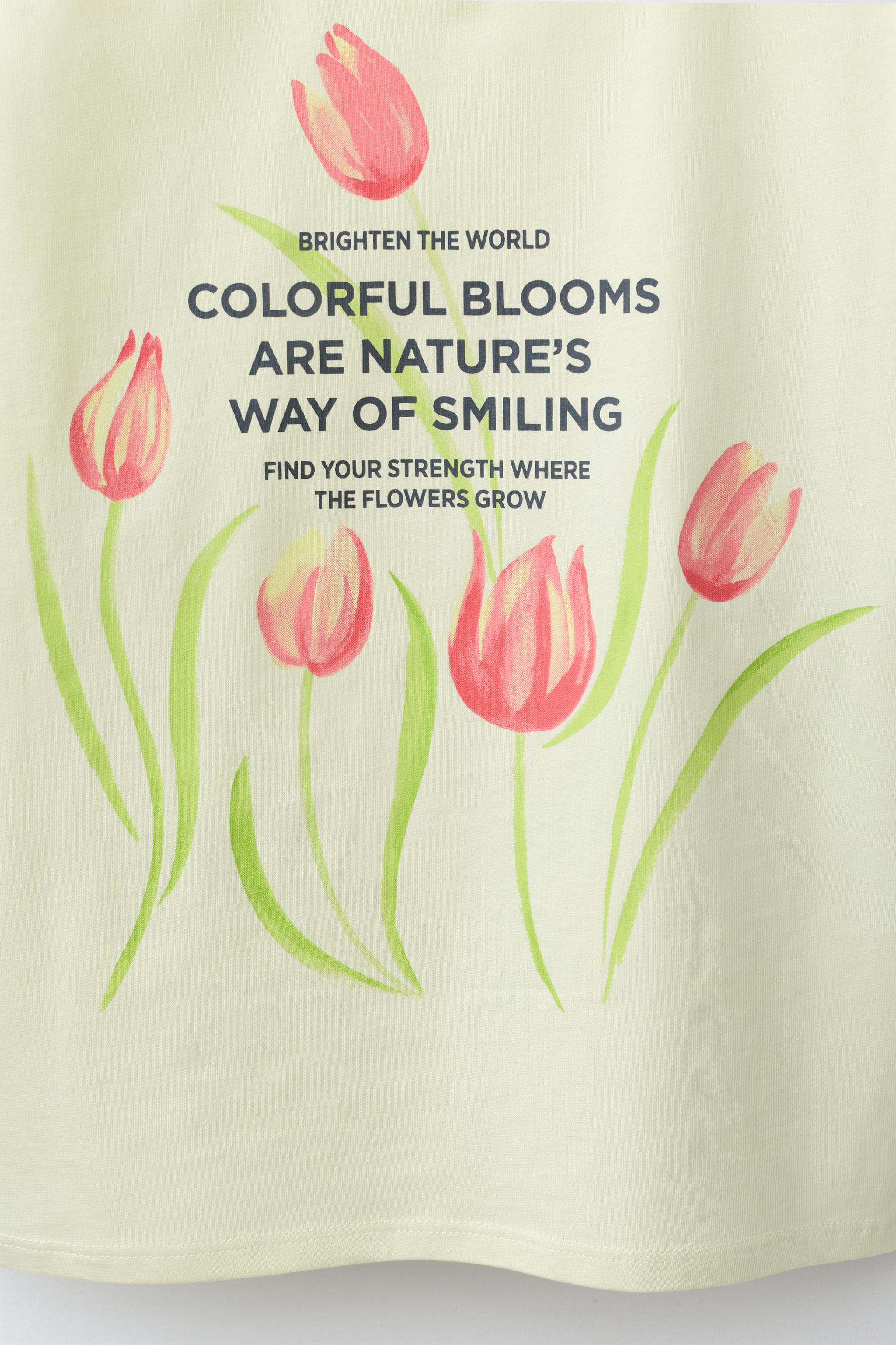 T-SHIRT IMPRIMÉ FLEURS